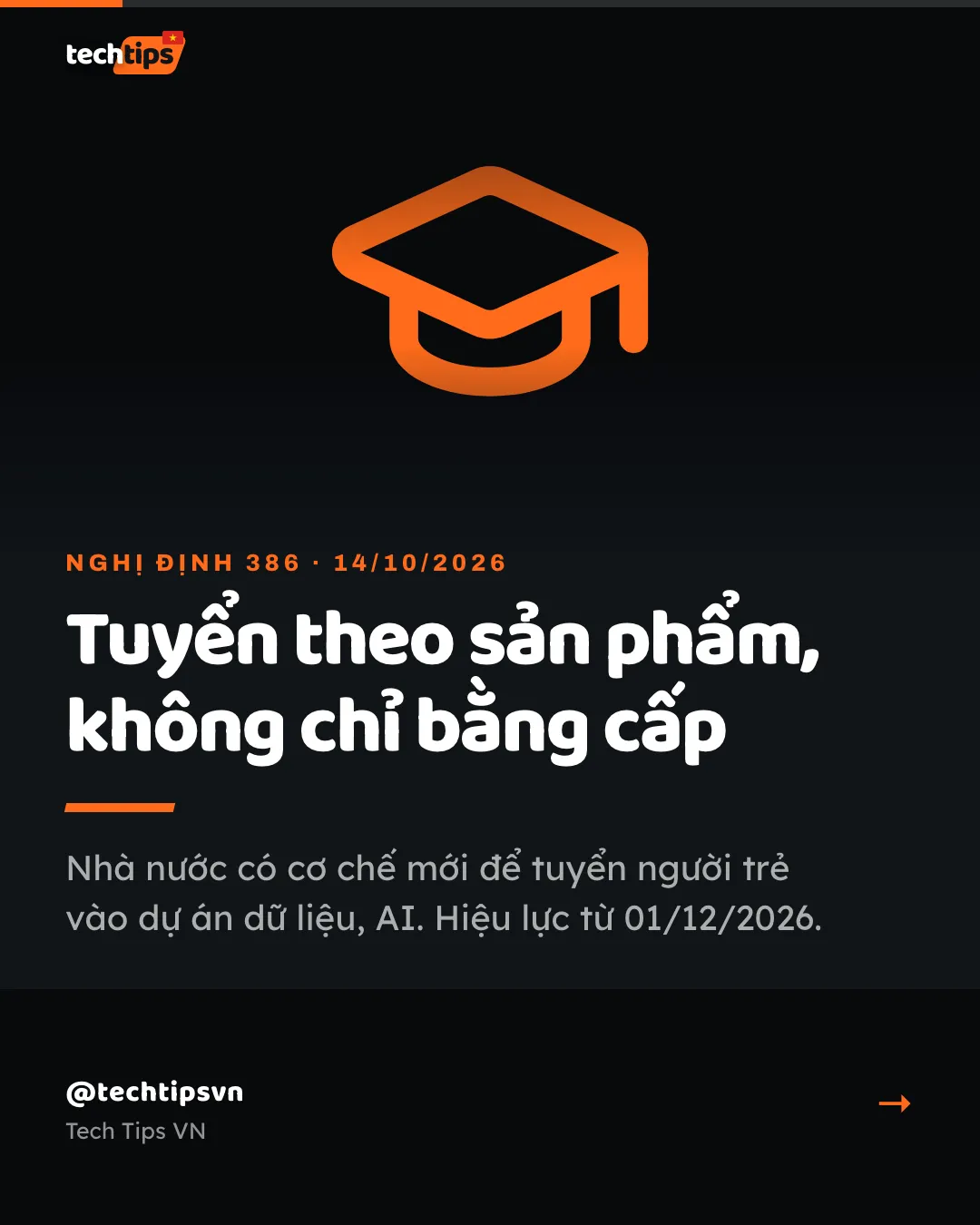Slide bìa: Nghị định 386: từ 18 tuổi có thể được tuyển nhờ sản phẩm, không chỉ bằng cấp