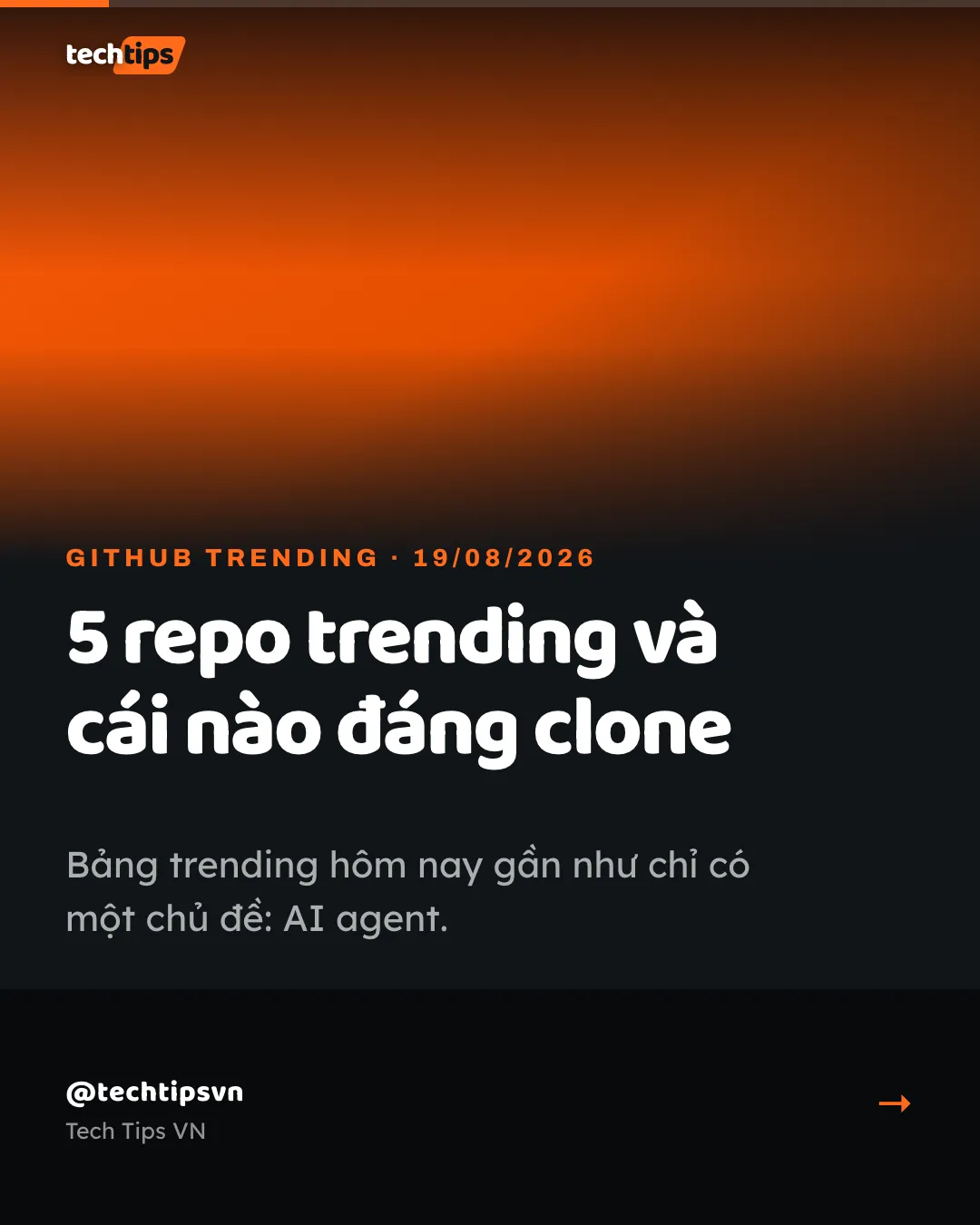Slide bìa: Repo 108k sao trên bảng trending hôm nay thật ra có từ 2024